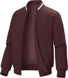 Men's Lightweight Bomber Jacket | Windproof Full-Zip Coat