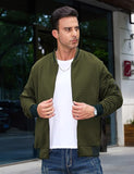Men's Waffle Bomber Jacket | Lightweight Textured Varsity Coat